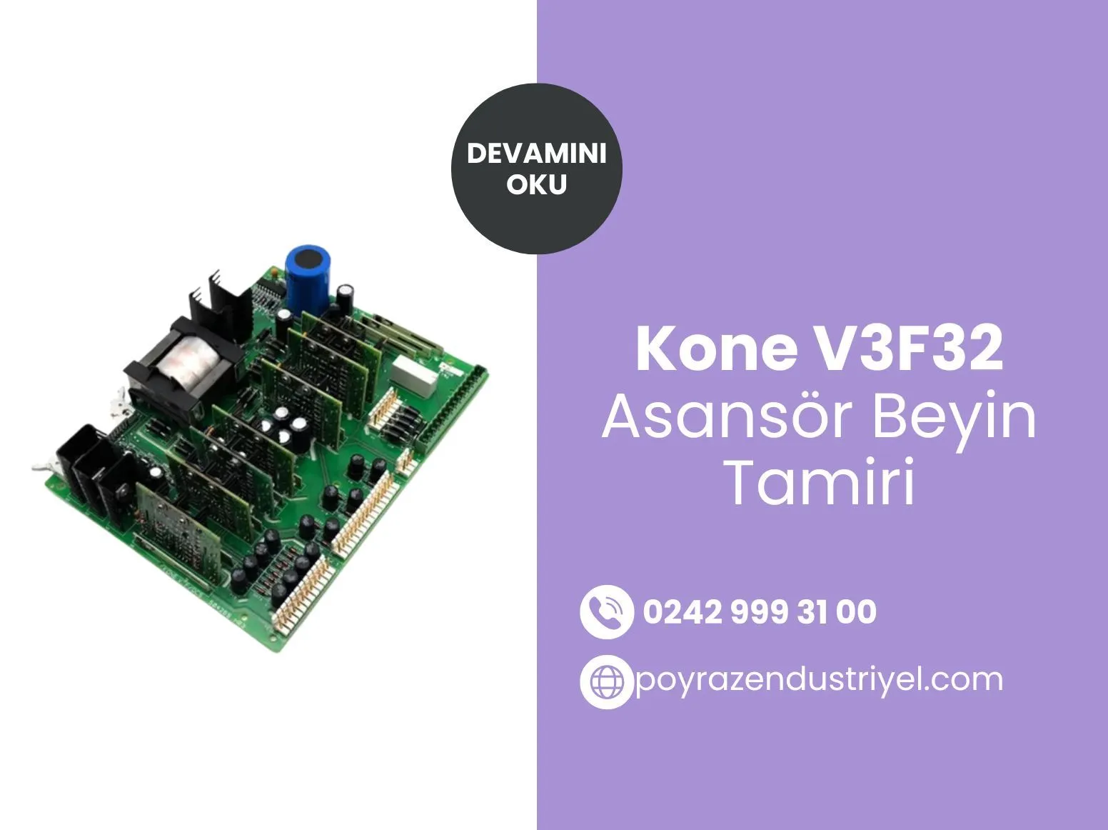 Kone V3f32 Asansör Beyin Tamiri